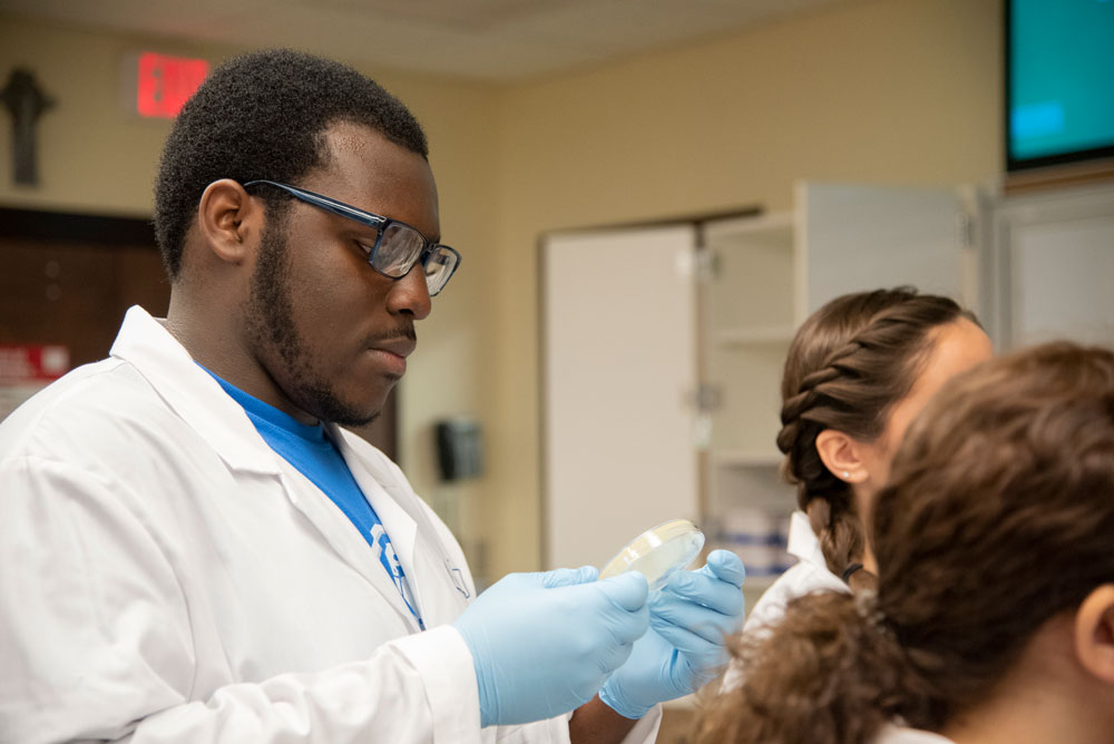 Kaishon Showers and other students are encouraged to stay in science